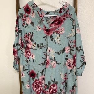 White birch long sleeve top